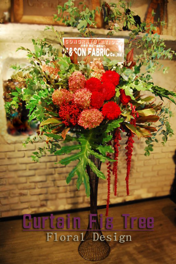 フラワーショップ Curtain Fig Tree / Floral Design Webサイト